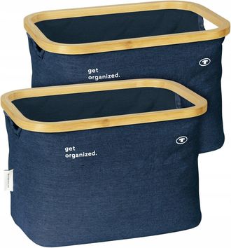 WENKO Tom Tailor X Wenko Set De 2 Cestas De Almacenamiento Beige
