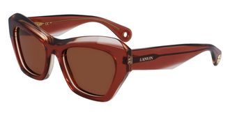 Lanvin LNV663S 650 Womens Sunglasses Brown Size 53