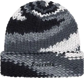 SUPREME Gradient Spacedye Beanie SS24 Black Grey SUP-SS24-2403