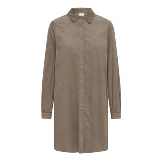 Kaffe KAfanny Corduroy Jurk - Dames - Jurken - Groen - Maat: XS Corduroy