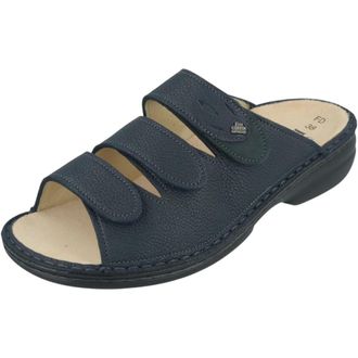 Finn Comfort Kos Pantolette - Dames - Schoenen - Blauw - Maat: 35 EU Leer