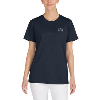 Dalix Be Kind Womens Relaxed Tee in Navy Blue at Nordstrom, Size Xx-Large