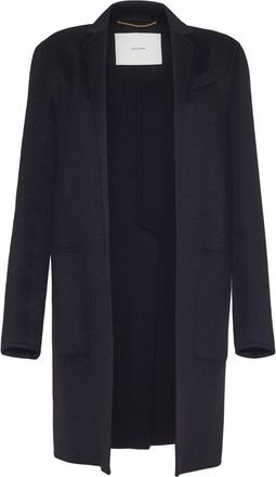 Adam Lippes Gina open-front cashmere coat - women - Cashmere - M - Black
