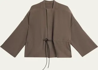 Rick Owens Sail Oversized Wool Flannel Jacket
