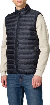 Tommy Hilfiger Mens CORE PACKABLE RECYCLED VEST MW0MW39989 Vest, Blue, 3XL