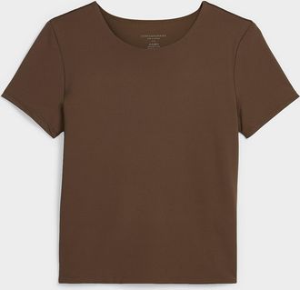 Contemporaine Womens Second-skin short-sleeve crew-neck T-shirt