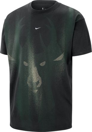 Nike Mens Milwaukee Bucks Basketball T-Shirt in Black | IO6406-010