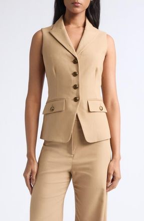 Veronica Beard Benny Vest in Heritage Khaki at Nordstrom, Size 10