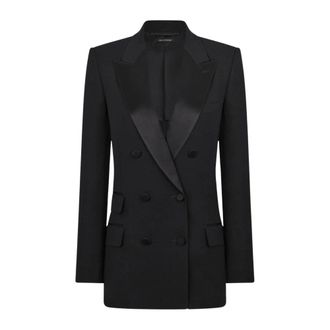 Tom Ford Double-breasted Blazer - female - Tom Ford - Blazers - Black - XS - Jackets