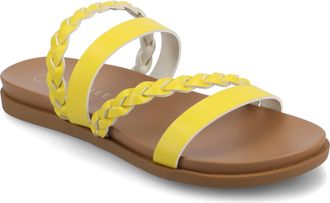 Journee Collection Women & apos;s Colette Medium and Wide Width Flat Sandals
