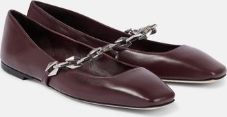 Jimmy Choo London Diamond Tilda leather ballet flats