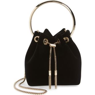 Jimmy Choo London Bon Bon Bucket Bag in Black at Nordstrom