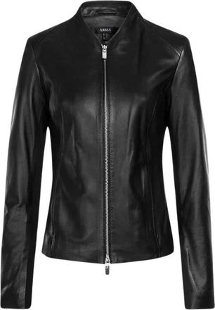 Arma Stevie Jas - Dames - Leren en Su&egrave;de Jassen - Zwart - M - Leer - Jassen