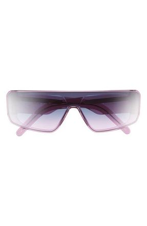 Rick Owens Performa Shield Sunglasses in Violet Temple/Violet Lens at Nordstrom