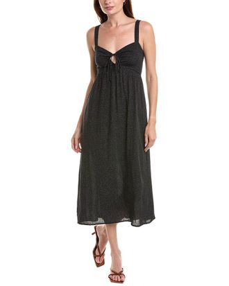 Saltwater Luxe Linen-Blend Midi Dress
