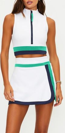 Beach Riot Etta Zip Sleeveless Crop Top in Twilight at Nordstrom, Size X-Large