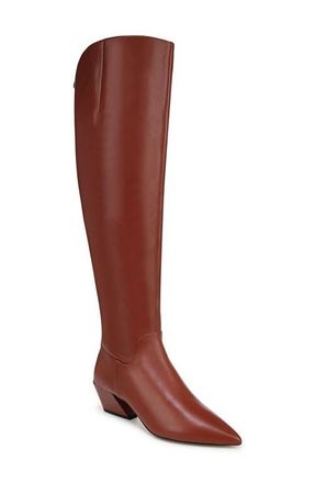 Franco Sarto Gwyn Pointed Toe Over the Knee Boot in Brown at Nordstrom, Size 10