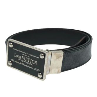 Louis Vuitton Pre-owned Belts, female, Black, Size: ONE SIZE Pre-owned Canvas Belt