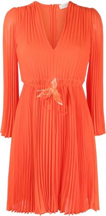 Zimmermann Sunray pleated minidress - women - Recycled Polyester/Viscose - 0 - Red