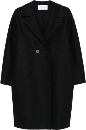 Harris Wharf London Double-Breasted Oversized Wool Coat With Wide Lapels
