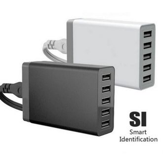 OEM Cargador R&aacute;pido De 40 W, 5 Puertos Y 8 A, Compatible Con Iphone 14/13/12/11, Mini, Ipad, Samsung Y Otros Tel&eacute;fonos Inteligentes Y Tabletas