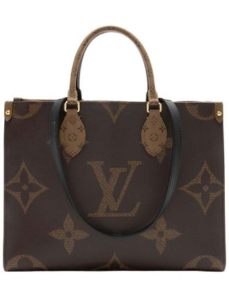 Louis Vuitton Giant Monogram Canvas Onthego Mm Tote (Authentic Pre-Loved)