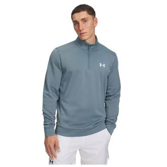 Under Armour Mens Armourfleece 1/4 Zip Sweatshirt, (587) Jasper Blue / / White, L