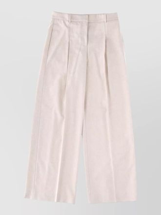 HUGO BOSS wide leg trousers pleated front belt loops