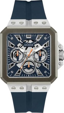 Guess Skeleton Multifunction Watch - Heren - Horloges - Blauw - ONE Size - Accessoires