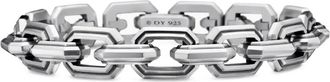 David Yurman sterling silver Deco Link bracelet (11mm) - men - Sterling Silver - S