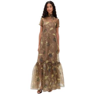 Staud Staud Womens Calluna Floor Length Maxi Dress, Vintage Floral