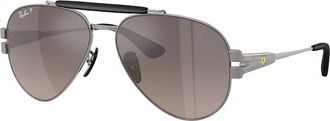 Ray-Ban RB3762M Polarized F1245J Mens Sunglasses Gunmetal Size 58