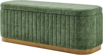New Pacific Direct Clinton Chenille Storage Bench
