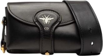 Dior Pre-owned Cross Body Bags, female, Black, Size: ONE SIZE Pre-owned D Bee Saddle Bag