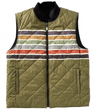 Pendleton Mens Wildwood Reversible Vest In Black Outdoor Stripe