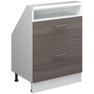 Vicco Armario Para Techo Inclinado Rion, Precioso Gris/blanco, Con 2 Cajones, Vicco