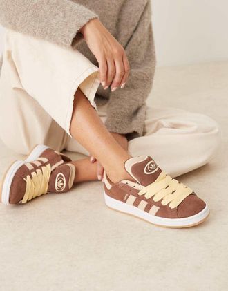 adidas Originals Campus 00s Double - Sneakers marroni e crema-Marrone