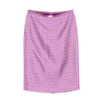 Gucci Horsebit Cascade Skirt - female - Gucci - Short Skirts - Pink - S - Skirts