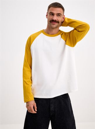 Le 31 Mens Two-tone raglan T-shirt Comfort fit