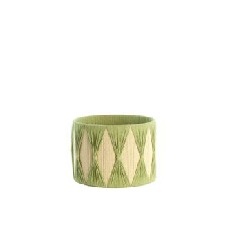 Light & Living Pantalla De L&aacute;mpara - Hannah - Verde - Textil - - Light&living