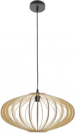 Fabrilamp Sapelli Pendant 1xE27 Legno naturale 45D - Fabrilamp