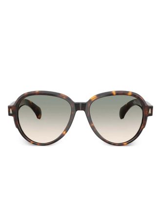 Moncler Swanspan tortoiseshell sunglasses - unisex - Acetate - 57 - Brown