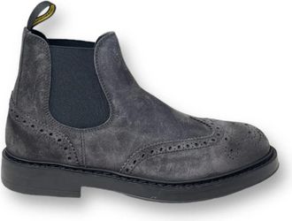 Doucal's Chelsea Boots - Heren - Chelseaboots - Zwart - 42 1/2 EU - Su&egrave;de - Schoenen