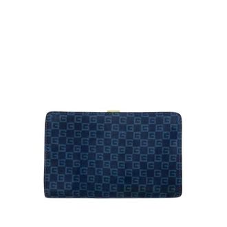 Gucci Vintage, unisex, Blauw, ONE Size, Su&egrave;de, Pre-owned Suede Wallet