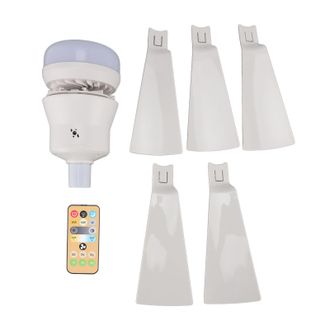 OEM Ventilador De Techo Con Luz E26, Temperatura De Color Ajustable (3000k-6500k), 3 Velocidades, 3 Temporizadores Y Control Mediante Interruptor