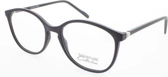Signature Ladies Black Rectangular Eyeglass Frames S7008MattePlum51