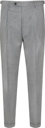 Berwich Button-fastening Pleated Trousers