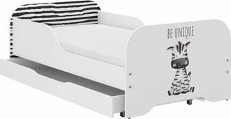 OEM Cama Infantil Miki 160x80 Zebra Safari