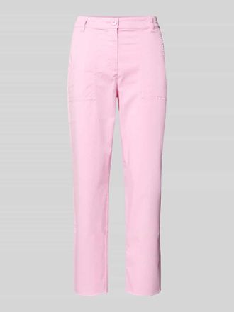 Marc Cain Feminine Fit Hose in verk&uuml;rzter Passform mit Eingrifftaschen in Pink, Gr&ouml;&szlig;e 38