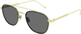 Cartier Sunglasses, unisex, Yellow, Size: 53 MM Ct0251S Pilot Sunglasses
